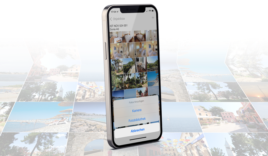 Photo upload Holiday Home landlord app 